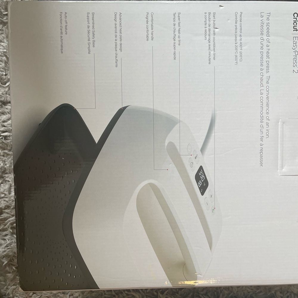 Brand new Cricut 9 x 9 heat press